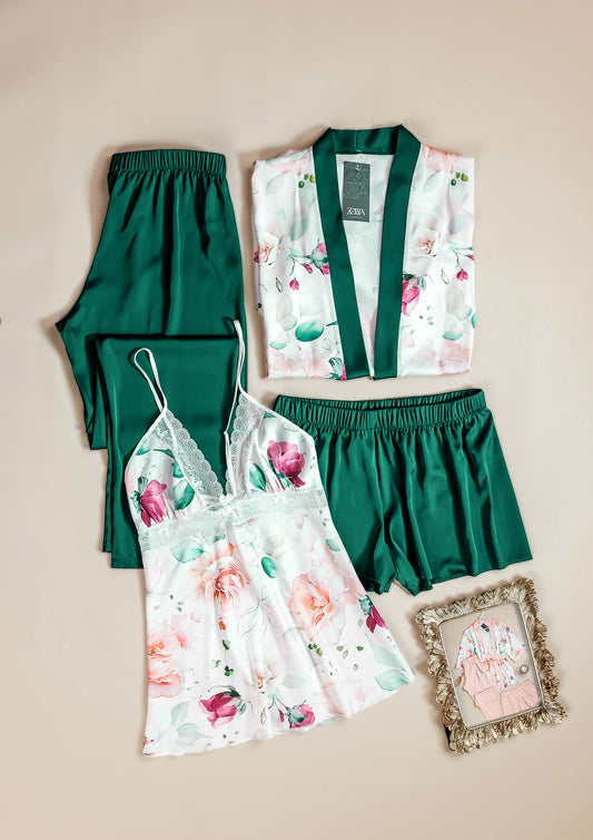 Pajama 4 pcs Satin 3450-25