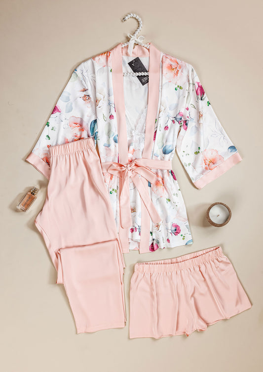 Pajama 4 pcs Satin 3450-25
