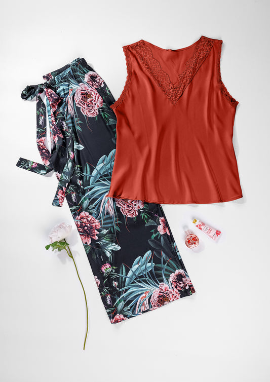 Satin Pajama Set – 2 Pieces