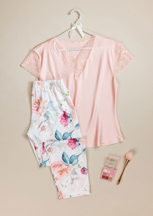 Satin Pajama 2 Pcs 3482-25