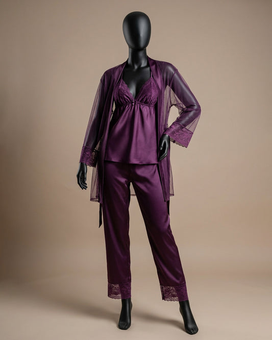 Satin Pajama 3 pcs-26