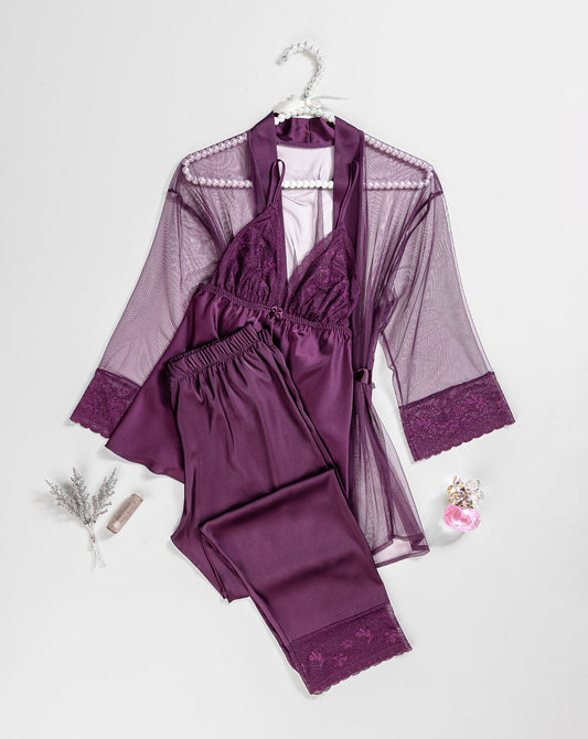 Satin Pajama 3 pcs-26