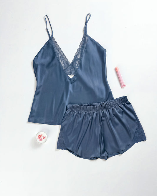 Satin Pajama Short 2 pcs-26