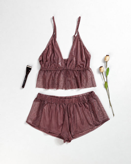 Satin Pajama Short 2 pcs-26