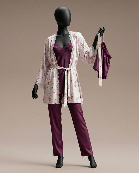 Satin Pajama 4 pcs-26