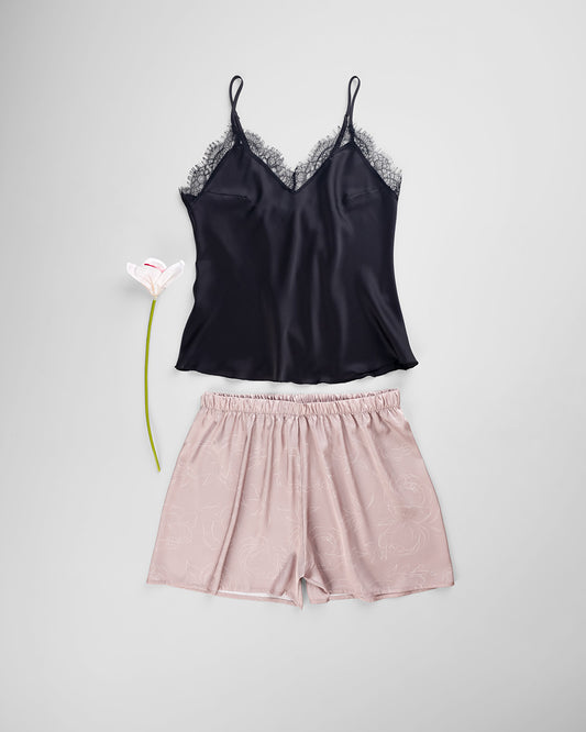Satin Pajama Short 2 pcs-26