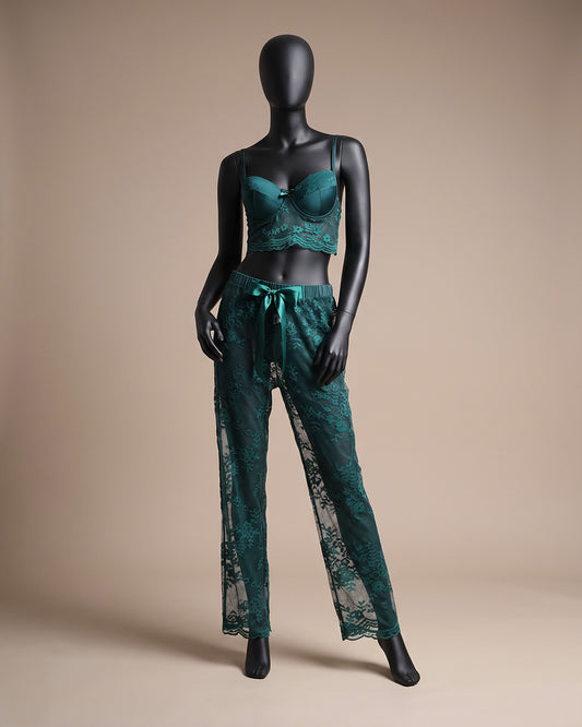 Mesh Stretch Pants Set