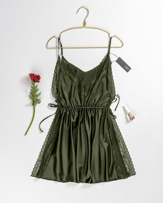 Satin & Lace Babydoll Lingerie