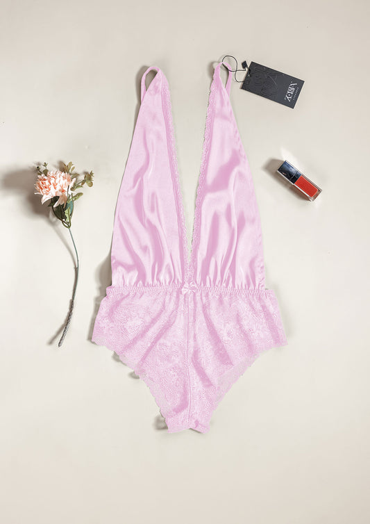 Satin & Lace Teddy Lingerie