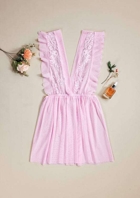 Mesh & Lace Babydoll Lingerie