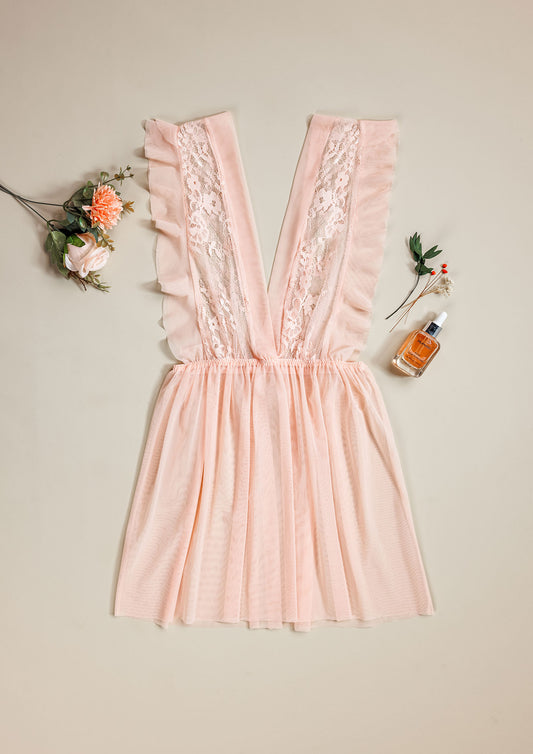 Mesh & Lace Babydoll Lingerie