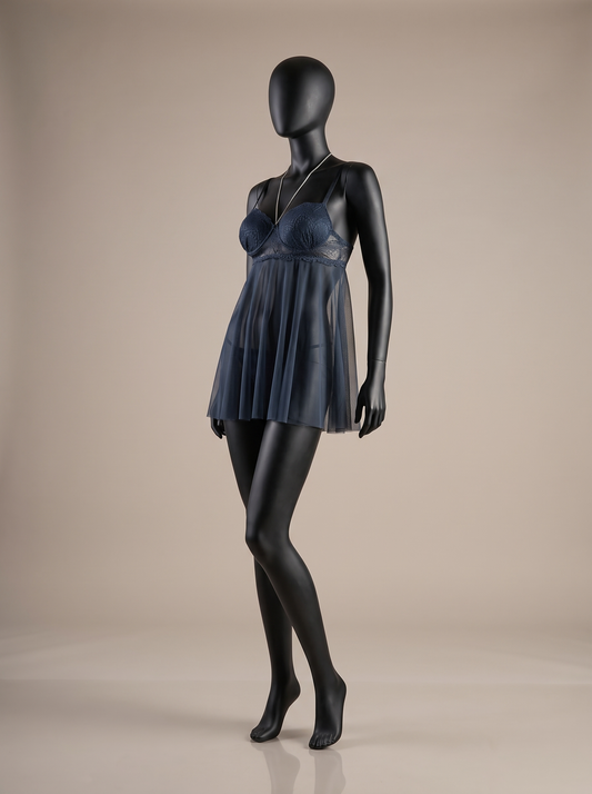 Mesh & Lace Babydoll Lingerie