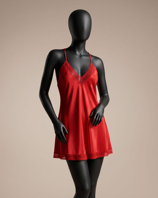 Satin & Lace Babydoll Lingerie