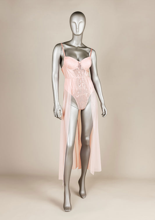 Sexy Mesh Gown Teddy