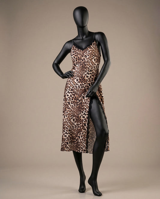 Tiger Satin Gown -26