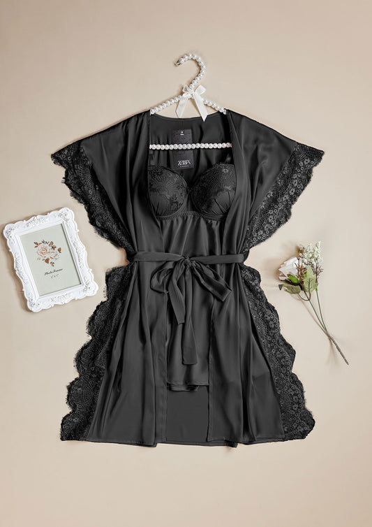 Satin Robe Set 6103-25