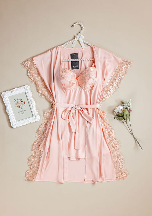 Satin Robe Set 6103-25