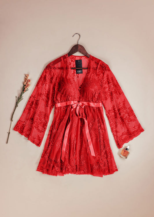 Lace Robe Set 6119-25