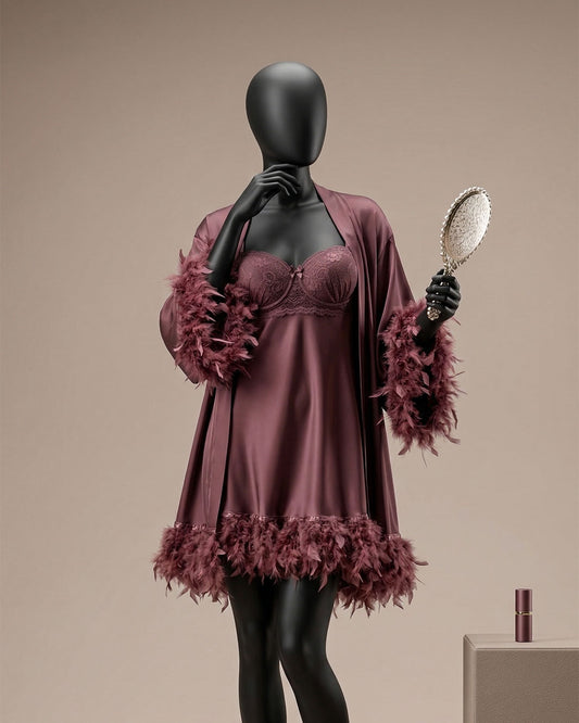 Satin Robe Set -26