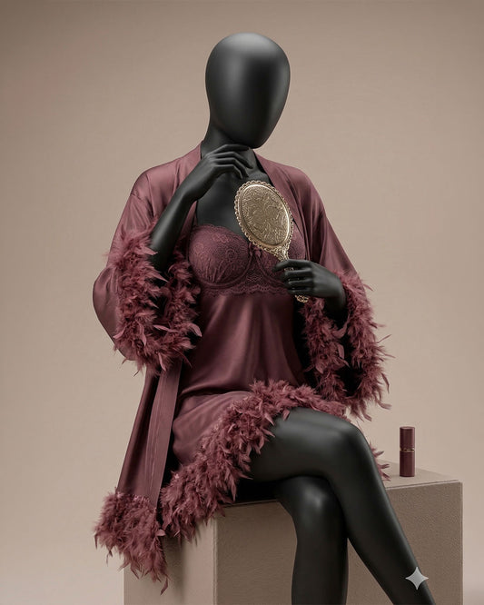 Satin Robe Set -26