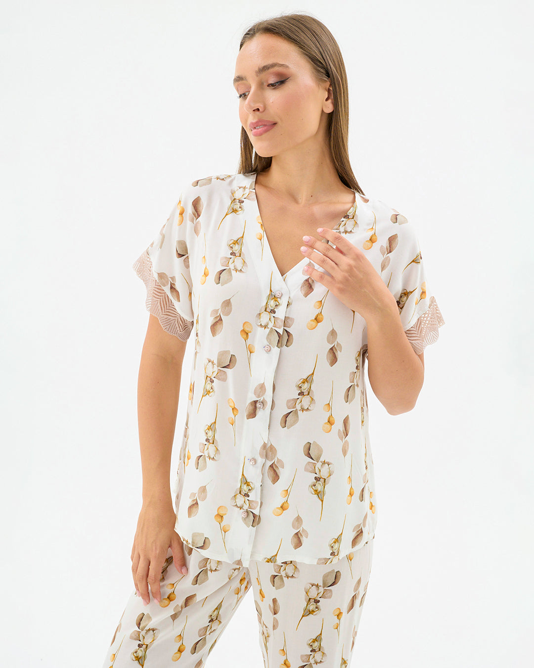 Pants Pajama Set | 17418-W/S | Zorita Lingerie | Summer Pajamas 2026 | بيجامات الصيف | طقم بيجامة سروال | ملابس نوم Pants Pajama Set | 17418-W/S | Zorita Lingerie | Summer Pajamas 2026 | بيجامات الصيف | طقم بيجامة سروال | ملابس نوم