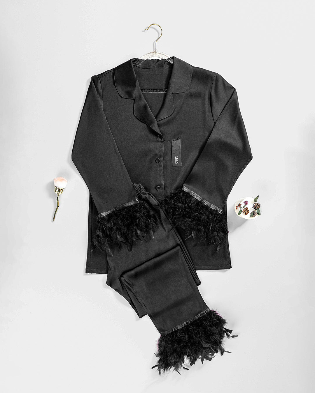 Satin Pajama 2 pcs-26 | 34756-RB/S | Zorita Lingerie | الملابس الداخلية | بجامة الساتان Satin Pajama 2 pcs-26 | 34756-RB/S | Zorita Lingerie | الملابس الداخلية | بجامة الساتان