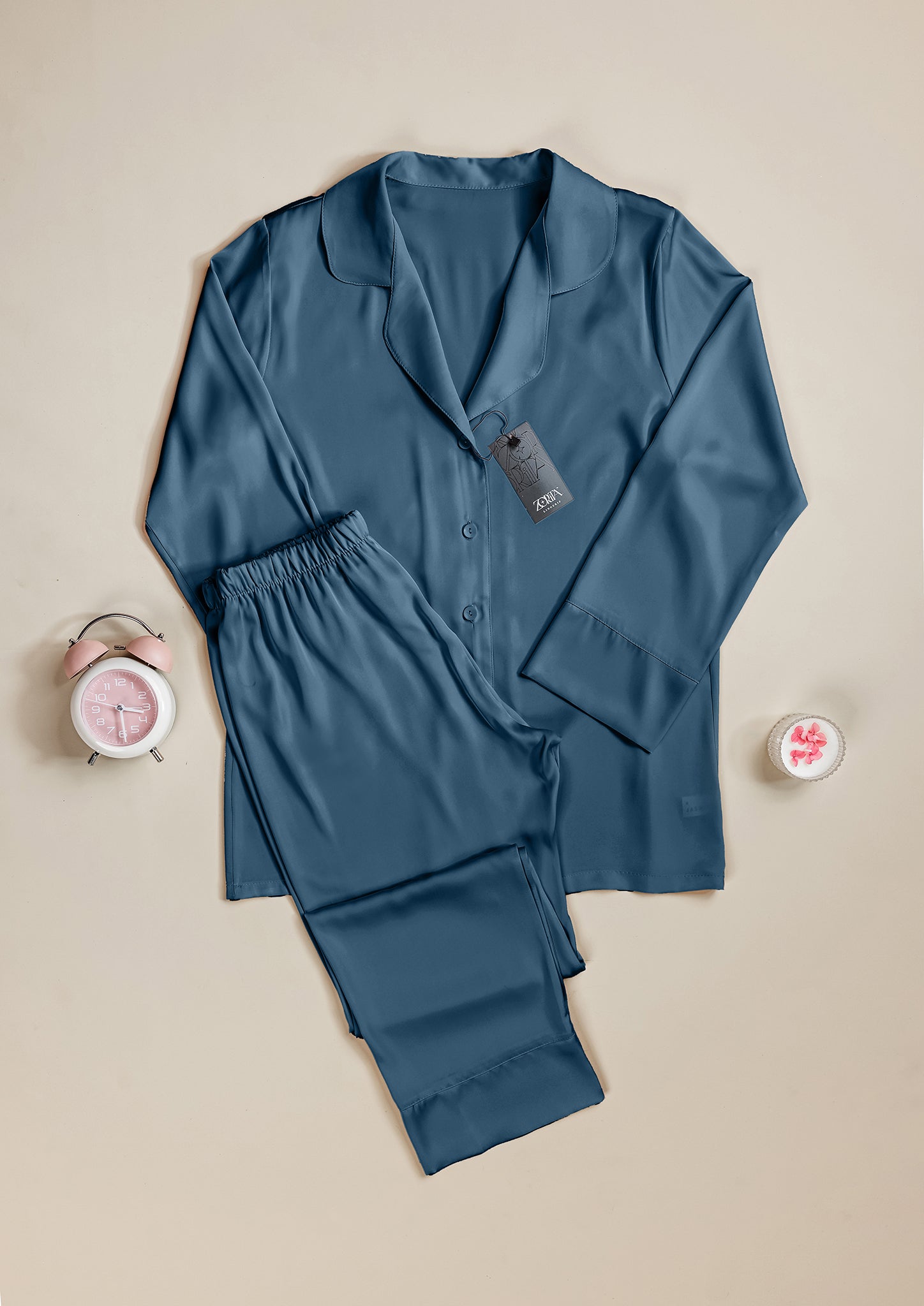 Satin Pajama 2 pcs | 3492-BL/XL | Zorita Lingerie | الملابس الداخلية | بجامة الساتان | خصم 20%-50% على البيجامات | طقم بيجامة سروال | ملابس نوم Satin Pajama 2 pcs | 3492-BL/XL | Zorita Lingerie | الملابس الداخلية | بجامة الساتان | خصم 20%-50% على البيجامات | طقم بيجامة سروال | ملابس نوم