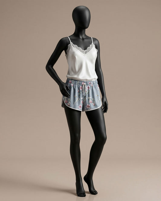 Satin Pajama Short 2 pcs-26