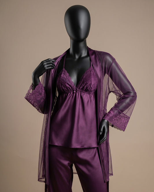 Satin Pajama 3 pcs-26