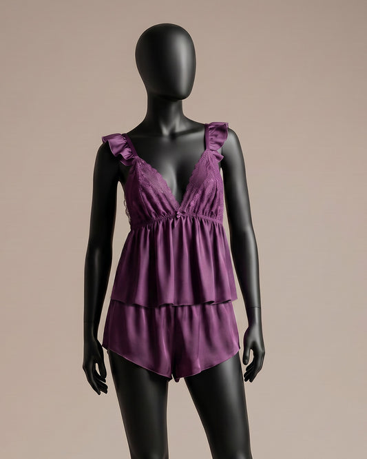 Satin Pajama Short 2 pcs-26