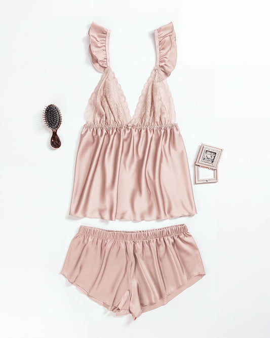 Satin Pajama Short 2 pcs-26