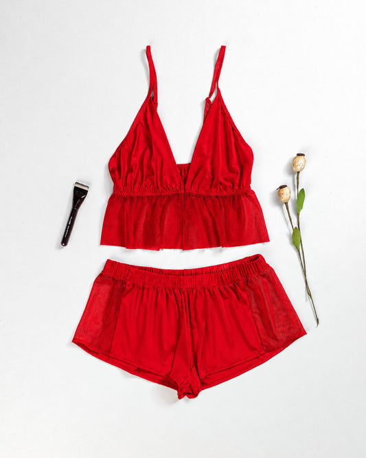 Satin Pajama Short 2 pcs-26