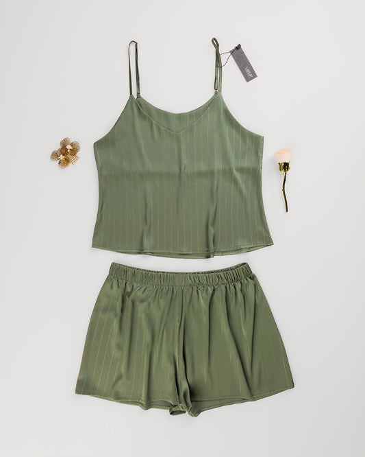 Satin Pajama Short 2 pcs-26