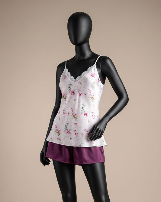 Satin Pajama Short 2 pcs-26