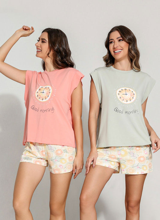 Pajama Short Set