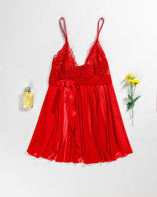 Mesh & Lace Babydoll Lingerie