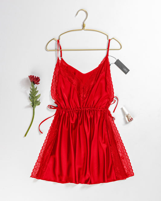 Satin & Lace Babydoll Lingerie
