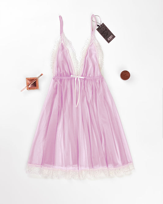 Lace Mesh Babydoll Lingerie