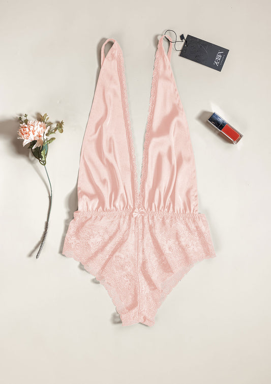 Satin & Lace Teddy Lingerie