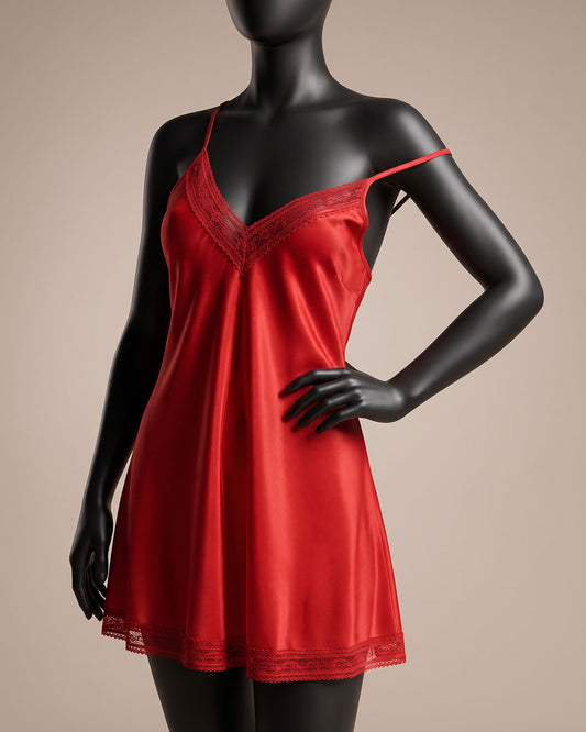 Satin & Lace Babydoll Lingerie
