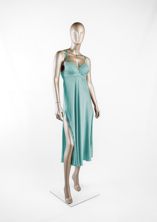Chiffon & Lace Gown – Bridal Nightgown
