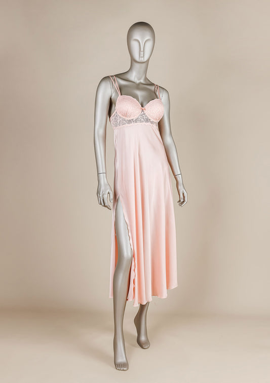 Chiffon & Lace Gown – Bridal Nightgown