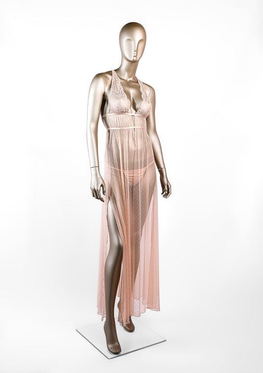 Mesh Gown – Elegant Sexy Nightgown