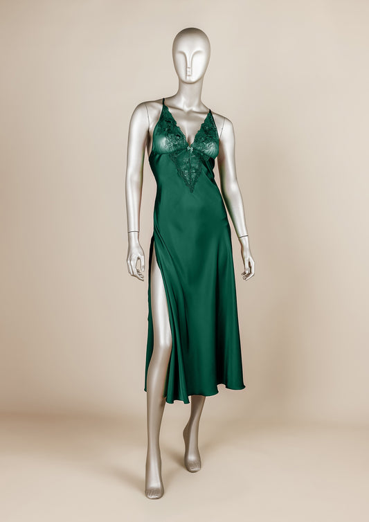 Chiffon & Lace Gown – Bridal Nightgown