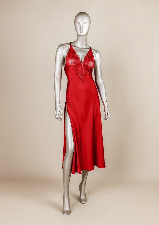 Chiffon & Lace Gown – Bridal Nightgown