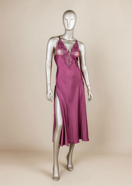 Chiffon & Lace Gown – Bridal Nightgown