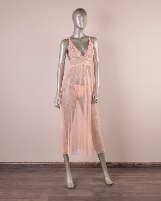 Mesh Gown – Elegant Sexy Nightgown