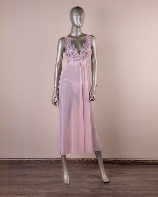 Mesh Gown – Elegant Sexy Nightgown