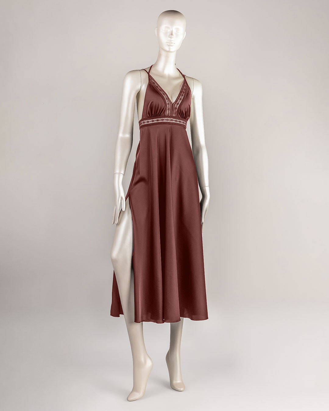 Satin Gown -26 | 4861-B/S-M | Zorita Lingerie | الملابس الداخلية | قميص نوم طويل Satin Gown -26 | 4861-B/S-M | Zorita Lingerie | الملابس الداخلية | قميص نوم طويل
