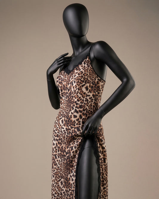 Tiger Satin Gown -26